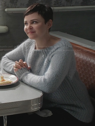 Mary’s blue fluffy sweater on Once Upon a Time