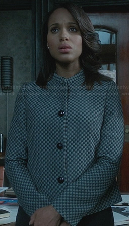 Olivia’s checkerboard jacket on Scandal