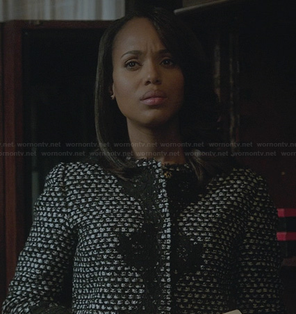 Olivia’s tweed and lace jacket on Scandal