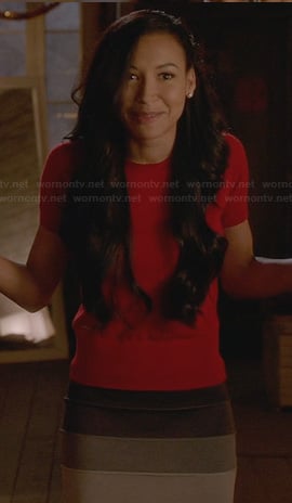 Santana's ombre bandage skirt on Glee