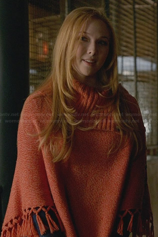 Alexis’s orange poncho on Castle