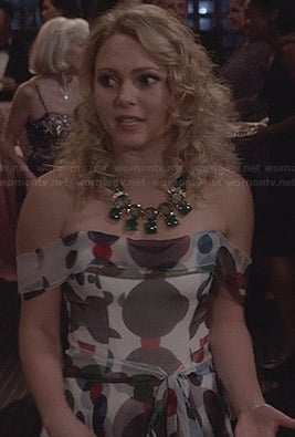 Carrie’s polka dot gown on The Carrie Diaries