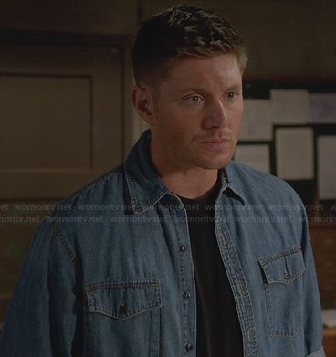 Denim Collar Dean Winchester Dean Winchester Season Cotton Jacket