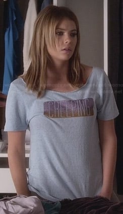 Hanna’s “Creeping” tee on Pretty Little Liars