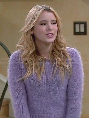 Lennox’s purple fluffy sweater on Melissa and Joey