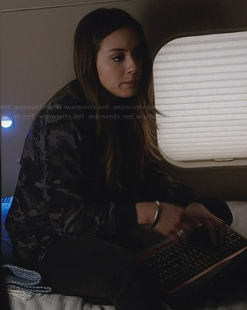 Skye’s camo bomber jacket on Agents of SHIELD