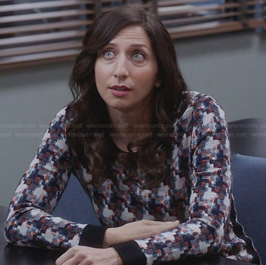 Gina’s patterned sweater on Brooklyn Nine-Nine