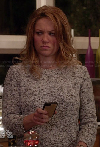 Julia’s grey marled sweater on Parenthood
