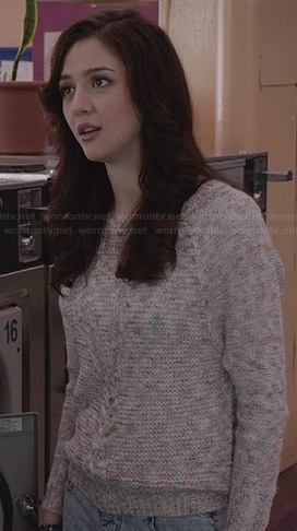 Maggie’s marled knitted sweater on The Carrie Diaries