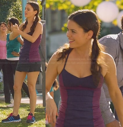 Zoe’s purple training tank top and Adidas sneakers on Hart of Dixie