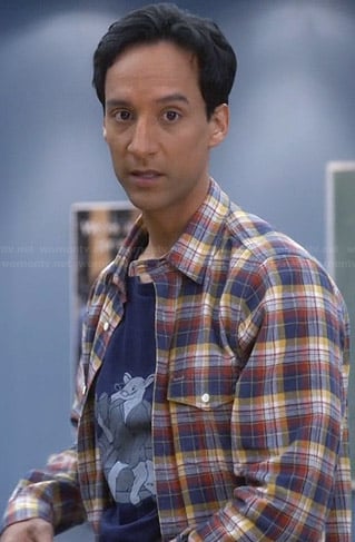 Abed’s blue anteater tee on Community