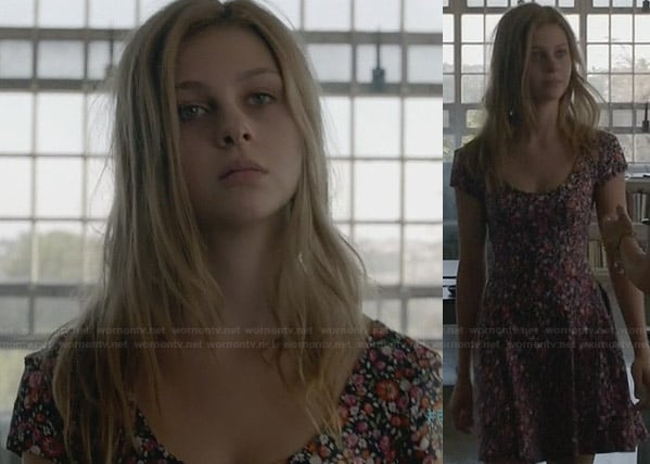 Bradley’s floral dress on Bates Motel