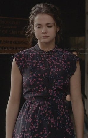 Callie’s blue and pink floral dress on The Fosters