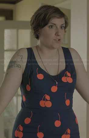 Hannah’s cherry print dress on Girls