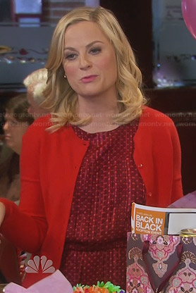 Leslie’s red polka dot dress on Parks and Recreation