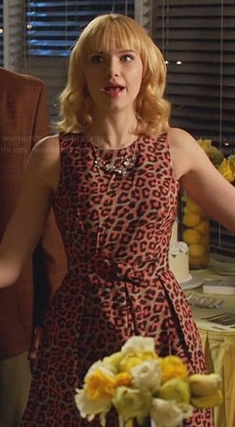 Magnolia’s pink leopard print dress on Hart of Dixie