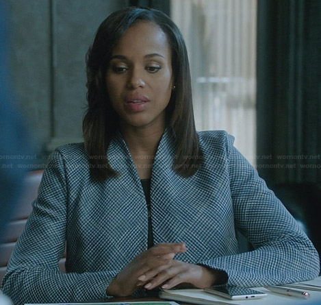 Olivia’s checked jacket on Scandal