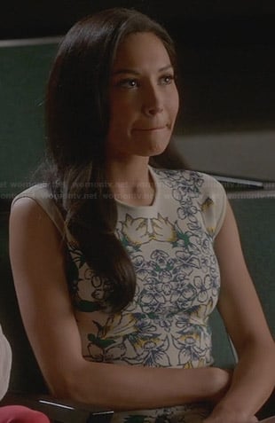 Santana’s white floral dress on Glee