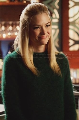 Lemon’s green fluffy sweater on Hart of Dixie