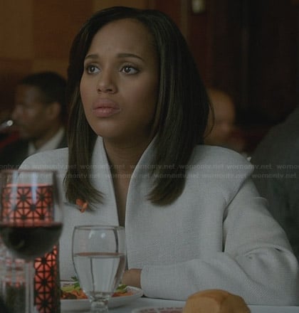 Olivia’s white jacket on Scandal