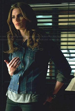 Kate’s denim jacket on Castle
