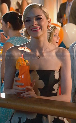 Lemon’s black and white strapless dress on Hart of Dixie