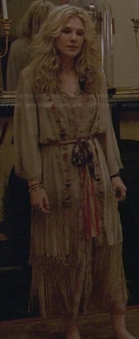 Misty’s off-white floral maxi dress on American Horror Story