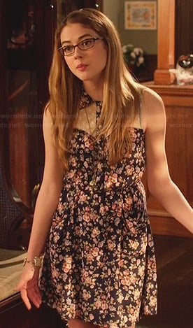 Rose’s floral lace inset shirtdress on Hart of Dixie