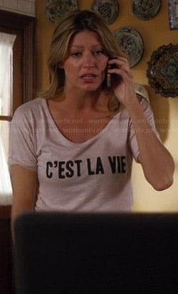 Josslyn’s “C’est La Vie” tee on Mistresses