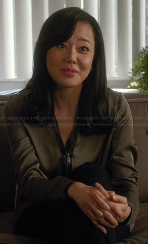 Karen’s zipped front blouse on Mistresses