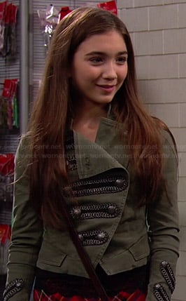 Riley’s green military style jacket on Girl Meets World