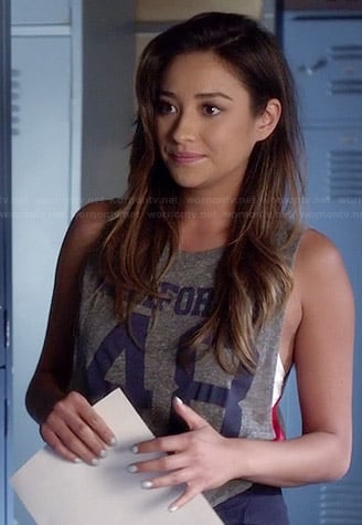 Emily’s “California 48” tank on Pretty Little Liars