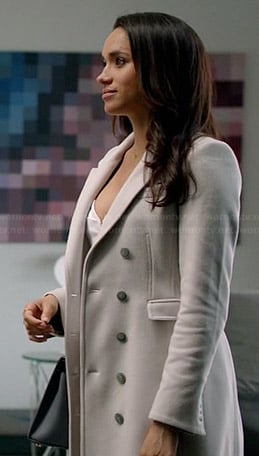 Rachel’s white coat on Suits