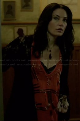 Wendy’s orange beaded tank top on Witches of East End