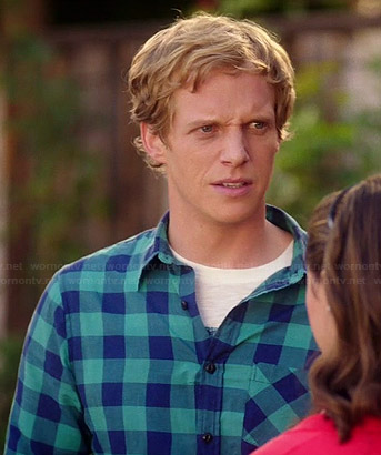 Jimmy’s green and blue checked shirt on You’re the Worst
