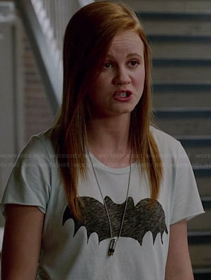 Norrie’s bat tee on Under the Dome