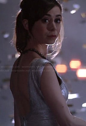Zelda’s silver dress on A to Z