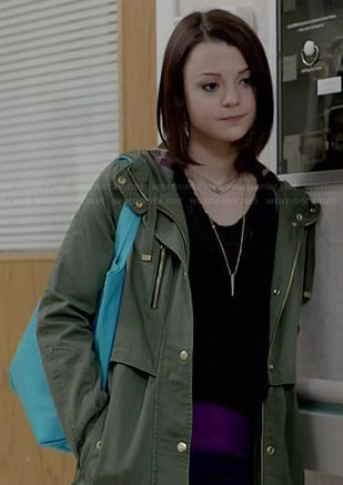Carter’s green army jacket on Finding Carter