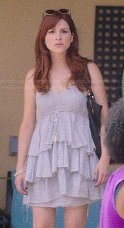Gretchen’s grey tiered dress on You’re the Worst