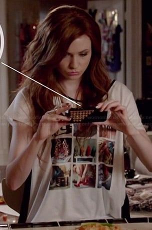 Eliza’s photograph printed tee on Selfie