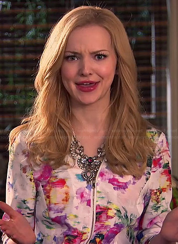 Liv’s watercolor jacket on Liv and Maddie