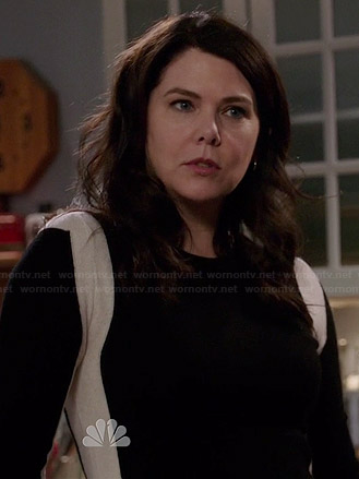 Sarah’s colorblock “Sometimes 40” sweater on Parenthood