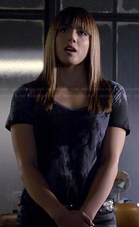 Skye’s grey tie dyed tee on Agents of SHIELD