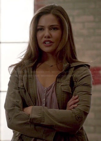 Davina’s army green jacket on The Originals