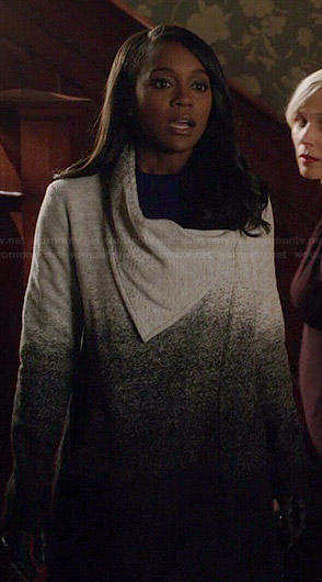 Michaela’s ombre coat on How to Get Away with Murder