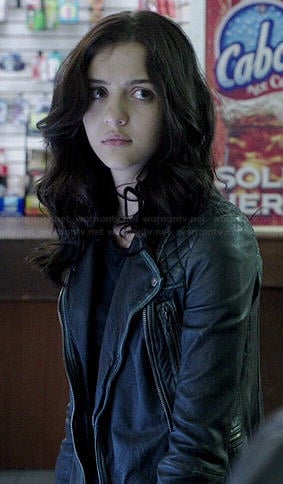 Rebecca’s leather jacket on How to Get Away with Murder
