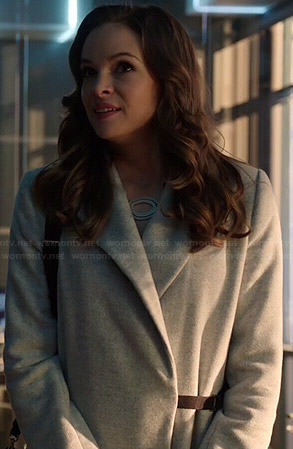 Caitlin’s grey coat on Arrow
