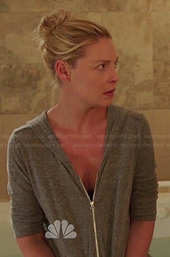 Charlie’s grey hoodie on State of Affairs
