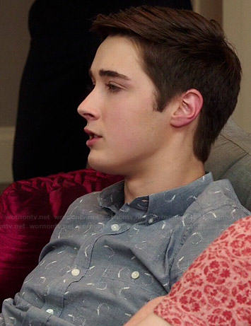 Miles’s rocket print shirt on Degrassi