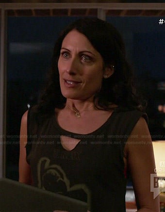Abby’s T. Rex tee on Girlfriends Guide to Divorce